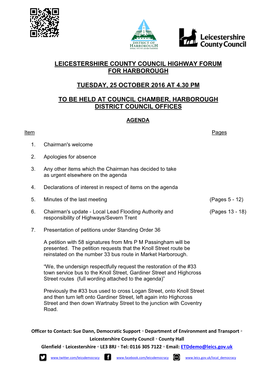 (Public Pack)Agenda Document for Leicestershire County Council