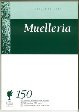 Muelleria : an Australian Journal of Botany