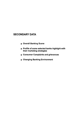 Secondary Data