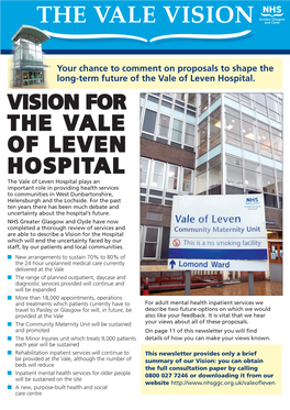 Vision for the Vale of Leven Hospital