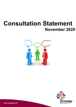 Consultation Statement November 2020 Crawley Borough Council Consultation Statement