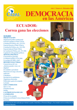 ECUADOR: Correa Gana Las Elecciones