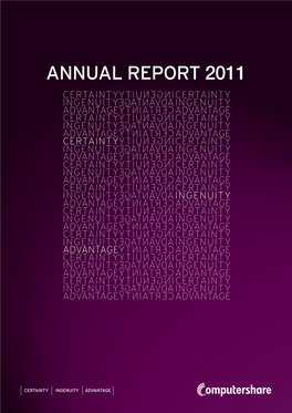 Computershare Limited Annual Report 2011