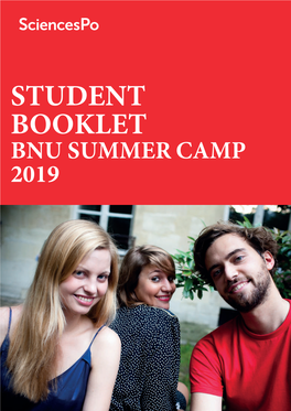 Student Booklet Bnu Summer Camp 2019