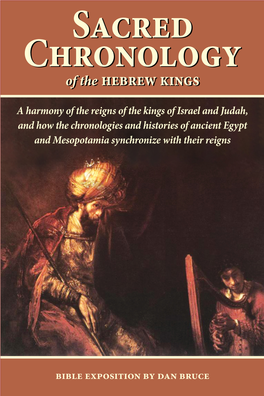 SACRED CHRONOLOGY of the Hebrew Kings §