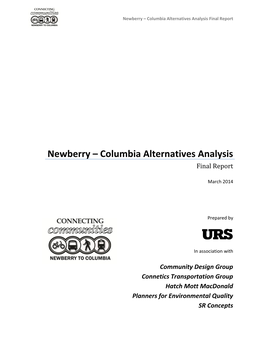 Newberry – Columbia Alternatives Analysis Final Report