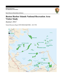 Boston Harbor Islands National Recreation Area Visitor Study Summer 2012