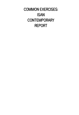 Common Exercises: Isan Contemporary Report