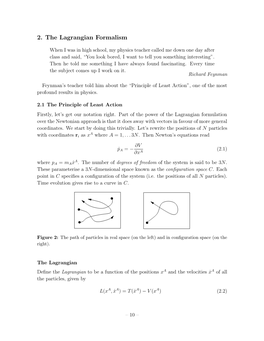 2. the Lagrangian Formalism