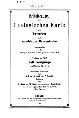 Geologischen Karte