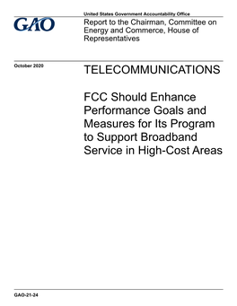 Gao-21-24, Telecommunications: Fcc