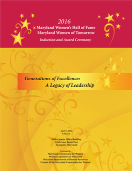 Generations of Excellence: a Legacy of Leadership