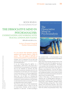 The Dissociative Mind in Psychoanalysis: Understanding and Working with Trauma