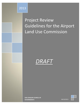 Project Review Guidelines for the Airport Land Use Commission