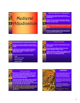 Medieval Adjudication