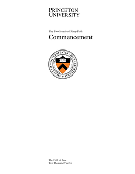 2012-Commencement-Program.Pdf