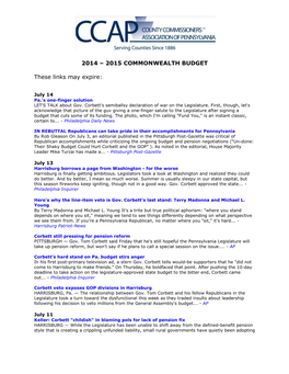 2014-2015 Budget Impact: Media