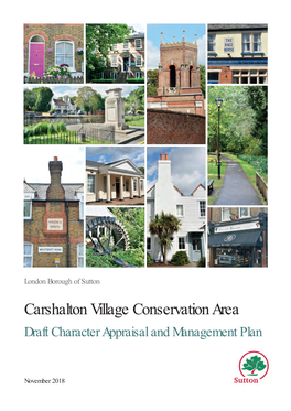 Carshalton Village Conservation Area Draft Character Appraisal and Management Plan