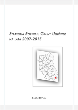 Strategia Rozwoju Gminy Ulhówek Na Lata 2007-2015