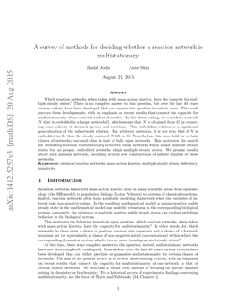 A Survey of Methods for Deciding Whether a Reaction Network
