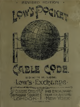 LOW's Pocket Cable Code (ALPHABETICAL)