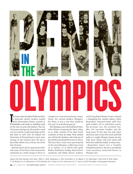 Tition: the Second Modern Olympics. for Penn, It Was a Trip That Would Be