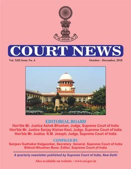 Court News Vol. XIII, Issue No.4