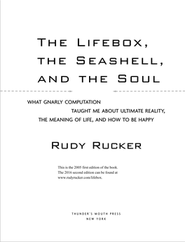 The Lifebox, the Seashell, and the Soul