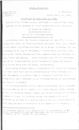 Okmuni C a T E D T O Council. LEAGUE of NATIONS . 0. 306.1932.1