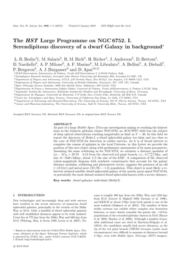 The HST Large Programme on NGC 6752. I