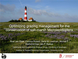 Optimizing Grazing Management for the Conservation of Salt-Marsh Microlepidoptera