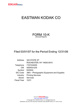 Eastman Kodak Co