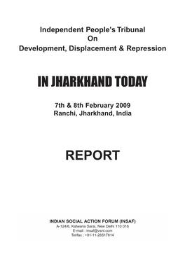 In Jharkhand Today Report