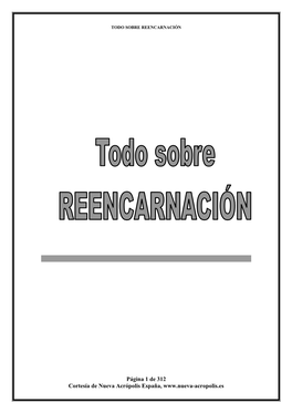 Todo Sobre La Reencarnación