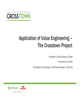 The Crosstown Project