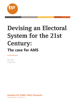 Electoral Reform:Layout 1.Qxd