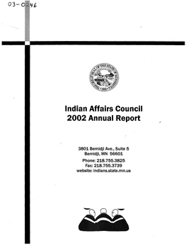 Indian Affairs Council 2002 Annual Report