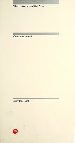 Commencement Program, 1999