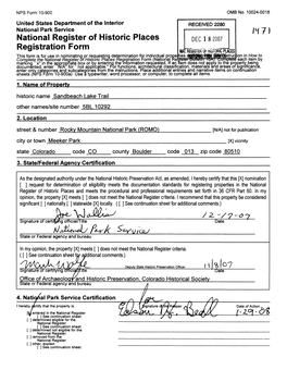 National Register of Historic Places Registration Form (National Re . ..