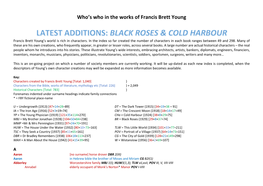 Who's Who in the Works of Francis Brett Young