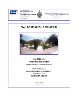 Plan De Desarrollo Municipal