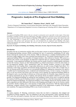 Progressive Analysis of Pre-Engineered Steel Building