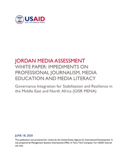 Jordan Media Assessment