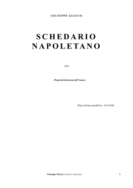 Schedario Napoletano 1