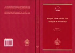 Religion and Criminal Law