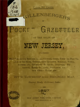 F. Killenberger's Pocket Gazetteer of the State of New Jersey