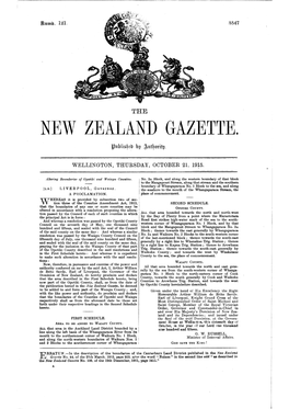 New Zealand Gazette