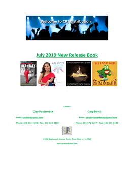 July 2019 New Release Book