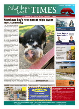 Kawakawa Bay's New Mascot Helps Owner Meet Community
