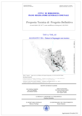 Comune Di Borgosesia- Variante Generale Rapporto Ambientale-Sintesi Non Tecnica –Dicembre 2014